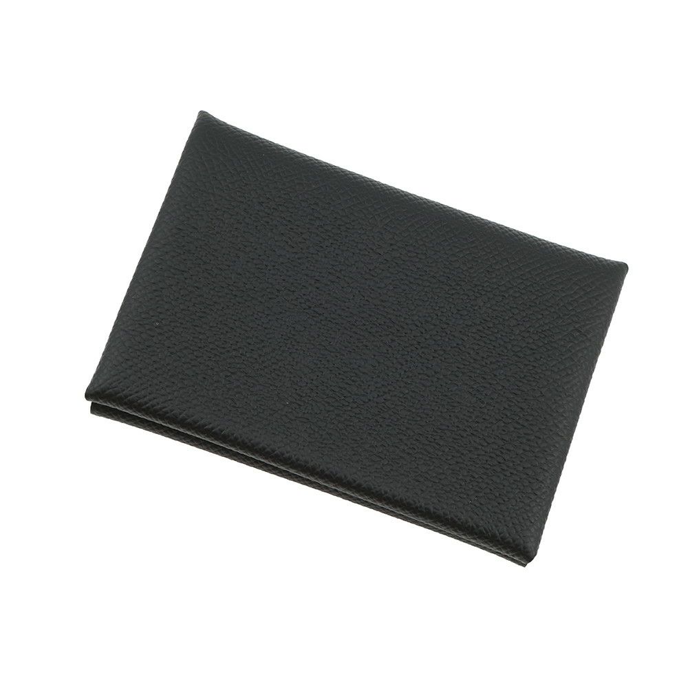 エルメス コインケース カルヴィ デュオ ブラック/シルバー金具 エプソン W刻印 財布 黒