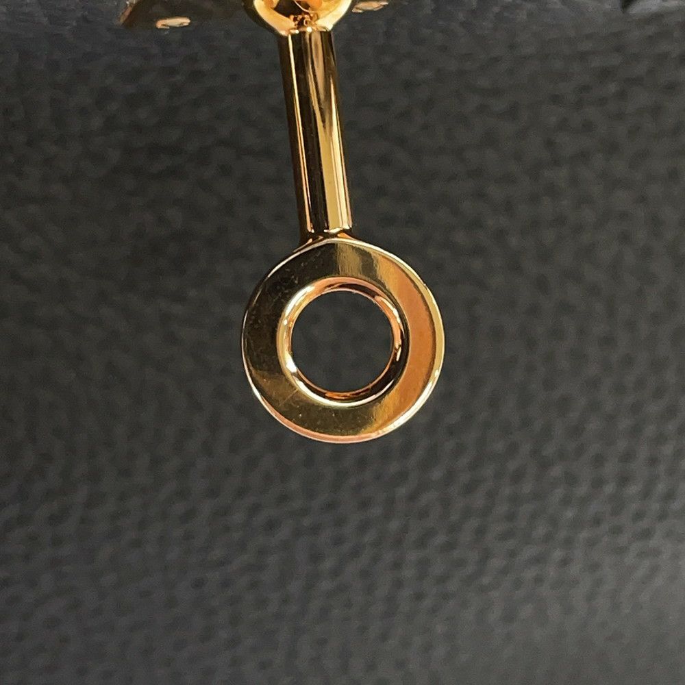 エルメス バーキン25 ブラック/ピンクゴールド金具 トゴ D刻印 HERMES Birkin ハンドバッグ 黒