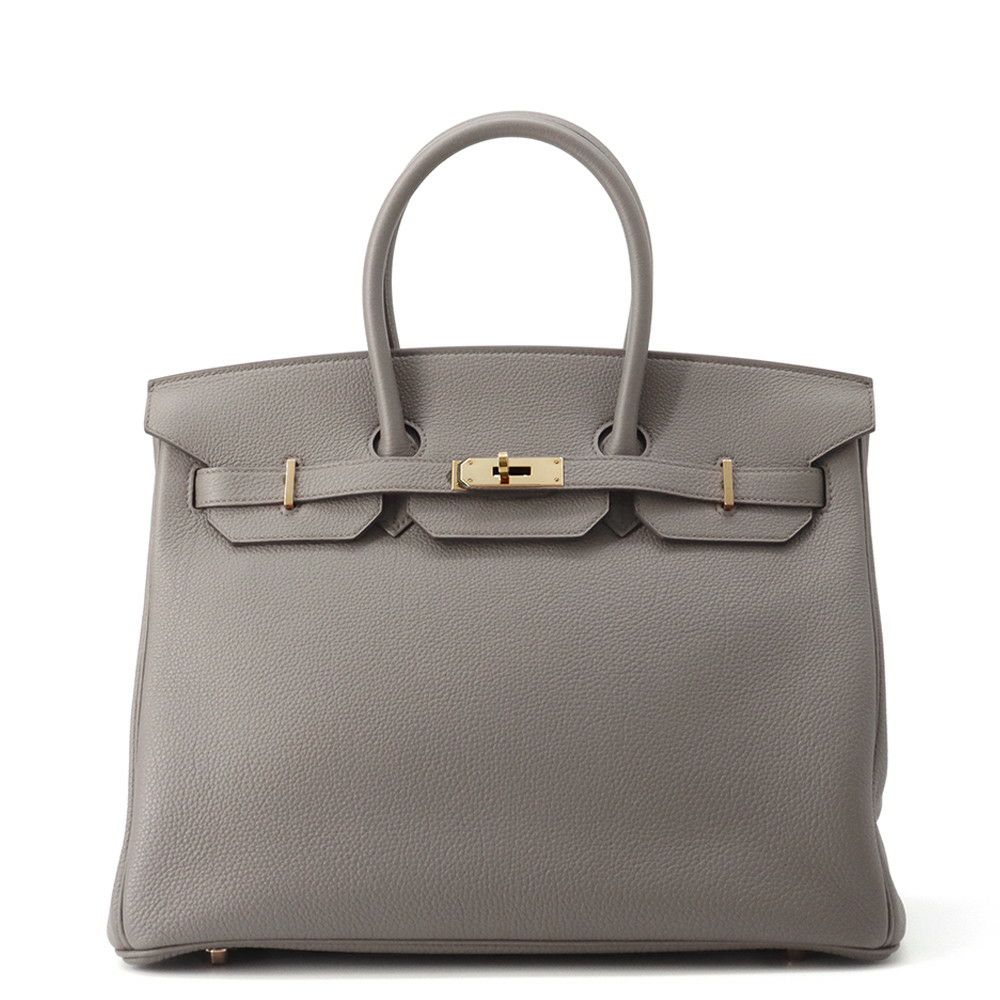 エルメス バーキン35 エタン/ピンクゴールド金具 トゴ Z刻印 HERMES Birkin ハンドバッグ