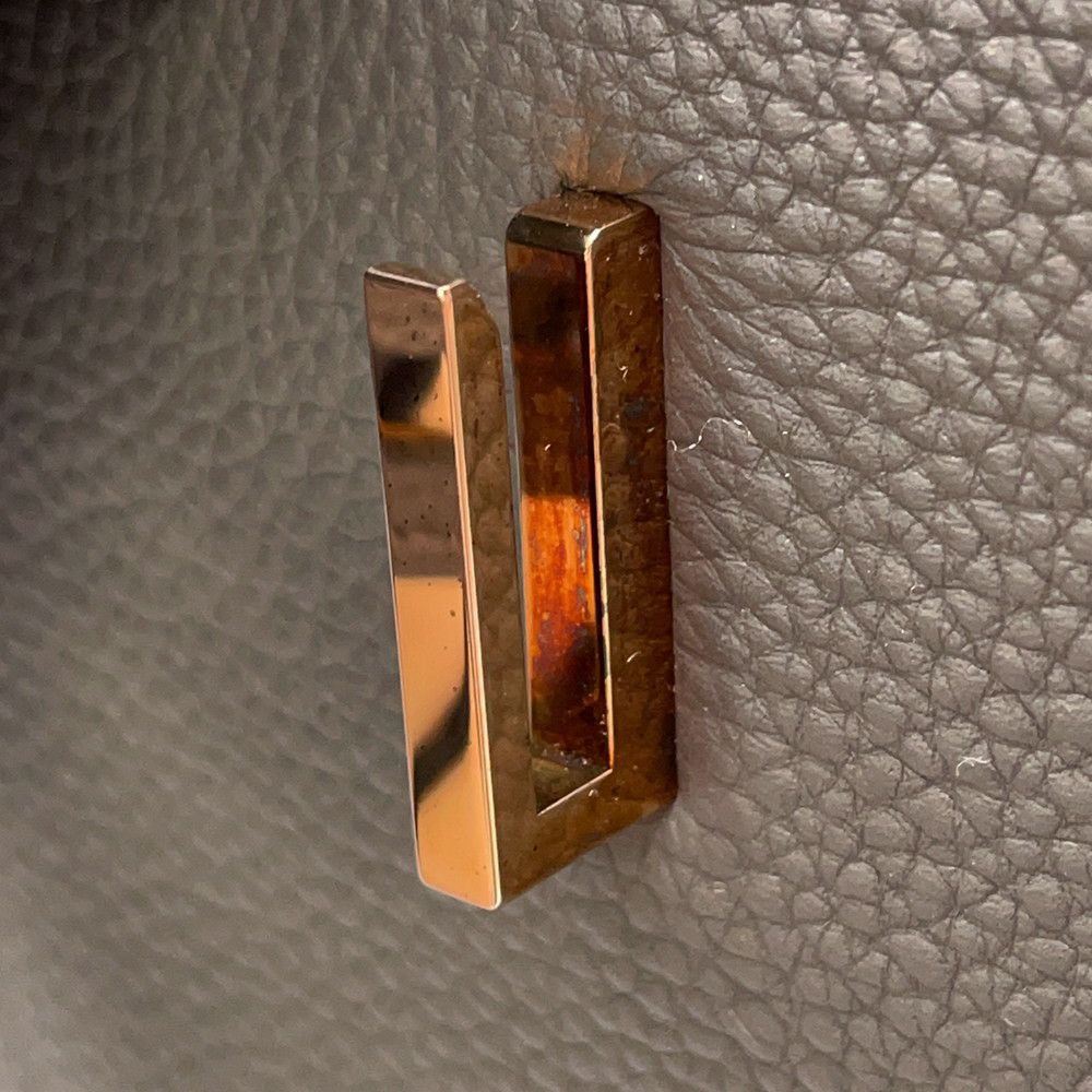 エルメス バーキン35 エタン/ピンクゴールド金具 トゴ Z刻印 HERMES Birkin ハンドバッグ
