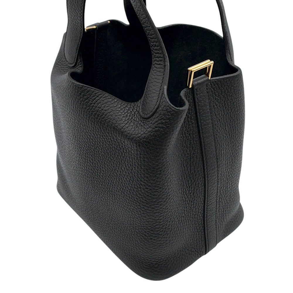 エルメス ハンドバッグ ピコタンロックPM ブラック/ゴールド金具 トリヨンクレマンス Z刻印 黒