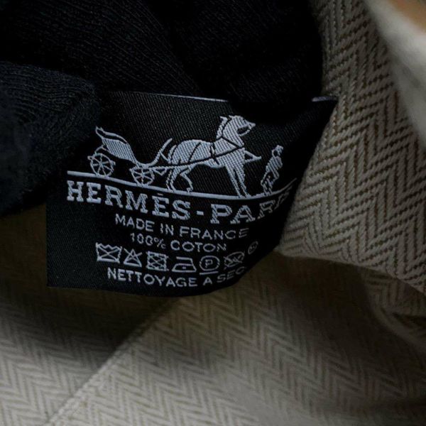 エルメス ポーチ ブリッド・ア・ブラックPM ベージュ/シルバー金具 キャンバス HERMES バッグ 小物入れ