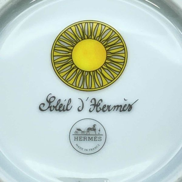 エルメス ティーカップ ソーサー ソレイユ 2客セット 200ml HERMES 食器 陶器 ギフト ポーセリン 白