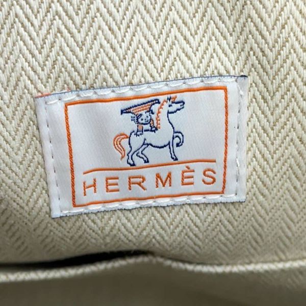 エルメス ポーチ ブリッド・ア・ブラックGM カブリオル グリスペール/シルバー金具 キャンバス HERMES バッグ