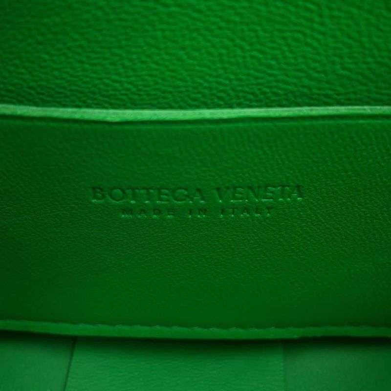 ボッテガヴェネタ ショルダーバッグ キャンディー カセット ラムスキン 666688 BOTTEGA VENETA グリーン
