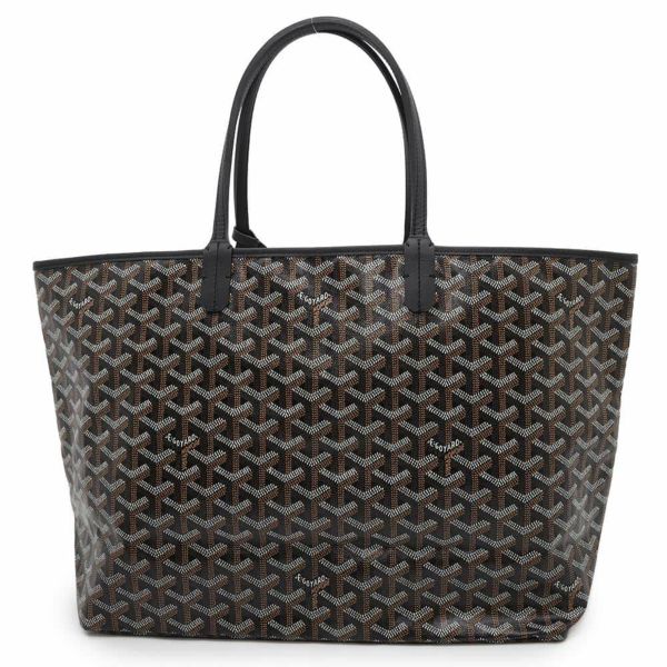 ゴヤール トートバッグ サンルイPM PVC/レザー STLOUIPMLTY01CL01P GOYARD ポーチ付き 黒