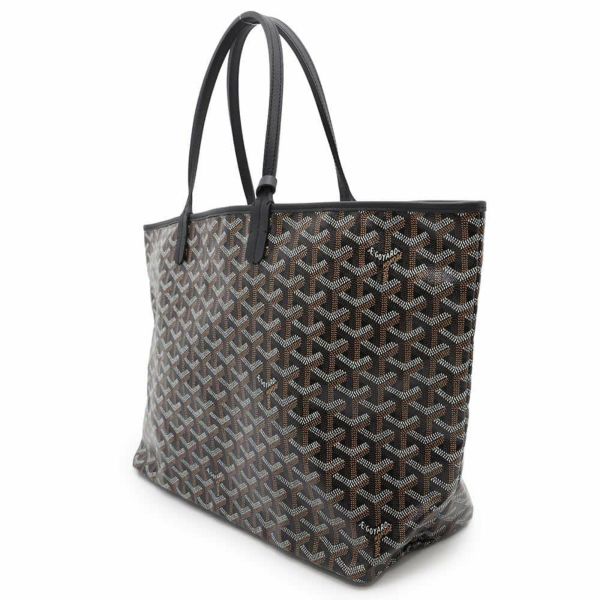 ゴヤール トートバッグ サンルイPM PVC/レザー STLOUIPMLTY01CL01P GOYARD ポーチ付き 黒