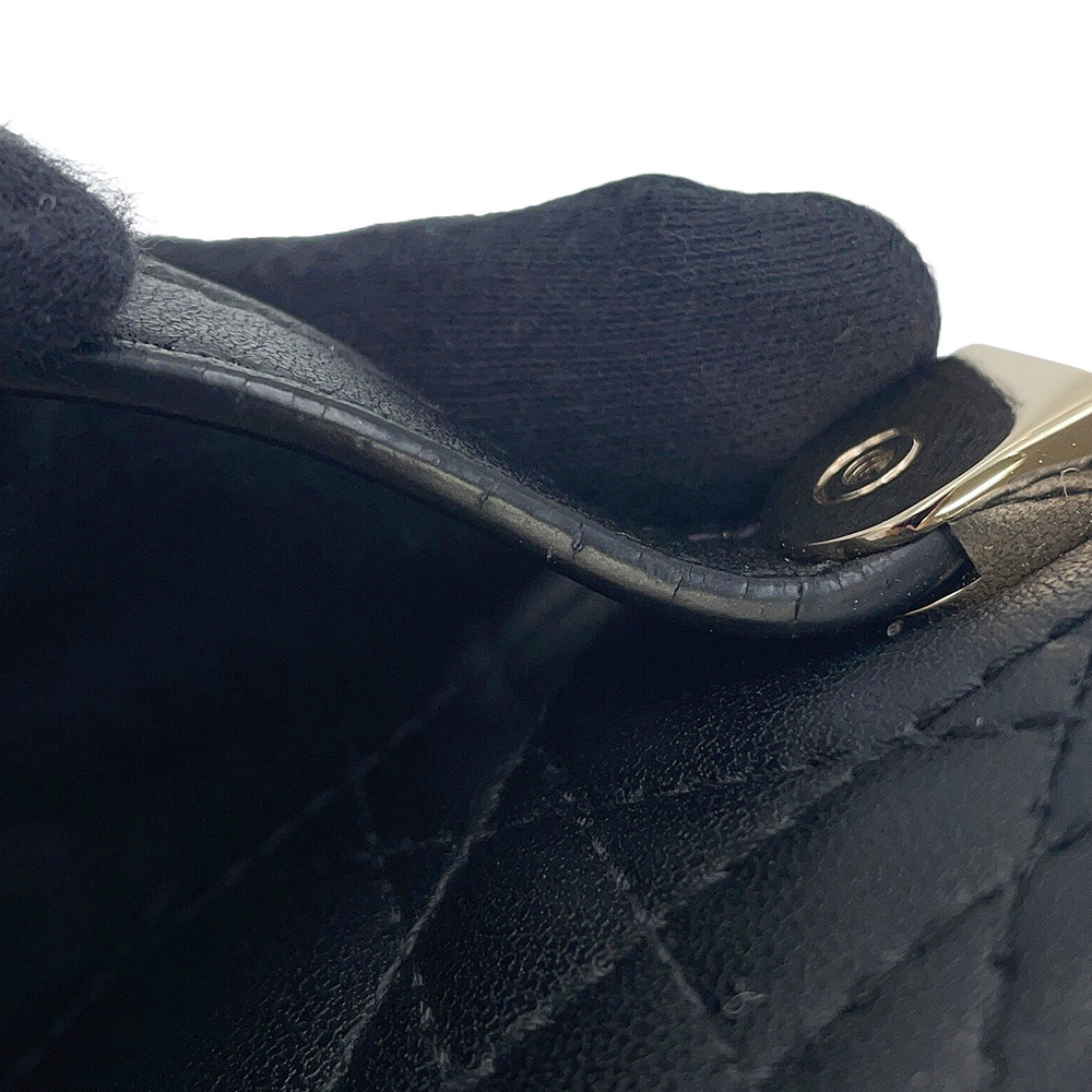 クリスチャン・ディオール ハンドバッグ カナージュ マイクロ バニティバッグ ラムスキン M0505OWEV Christian Dior 2way 黒