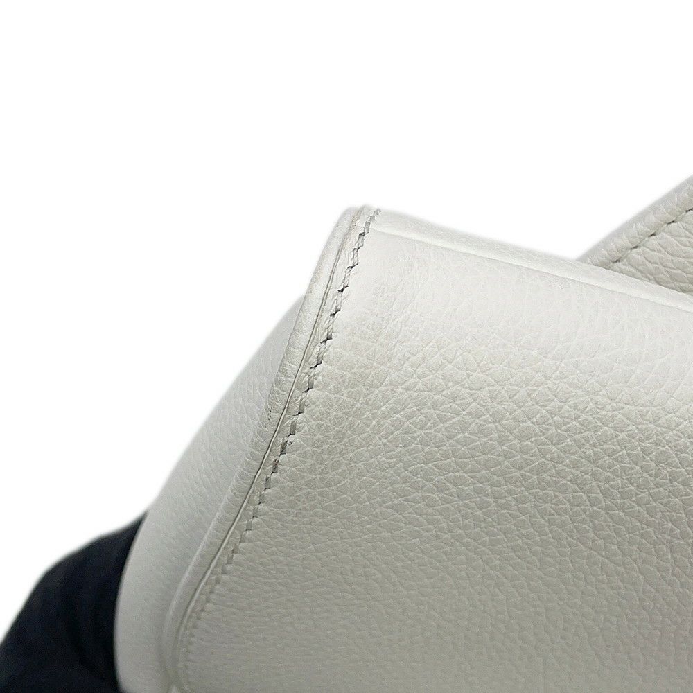 クリスチャン・ディオール ボディバッグ サドルバッグ レザー Christian Dior 白 限定