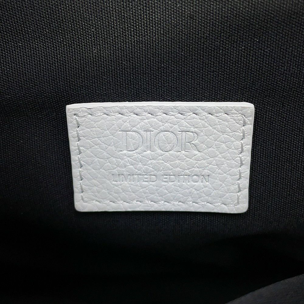 クリスチャン・ディオール ボディバッグ サドルバッグ レザー Christian Dior 白 限定