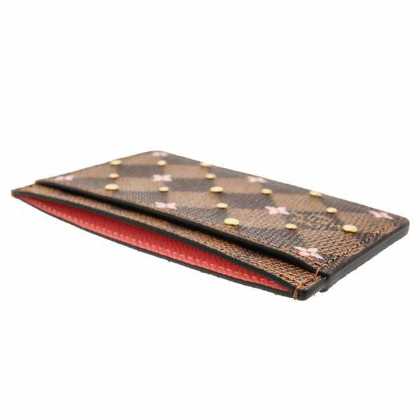 ルイヴィトン カードケース ダミエ・エベヌ スタッズ ポルト カルト・サーンプル N60475 LOUIS VUITTON ヴィトン カード入れ