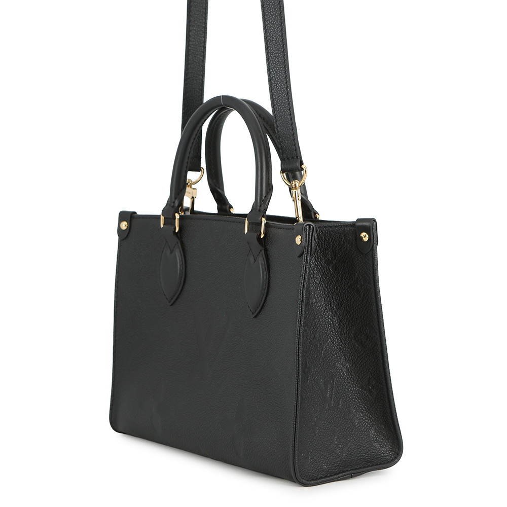 ルイヴィトン ハンドバッグ モノグラム・アンプラント オンザゴーPM M45653 黒 ブラック 2way