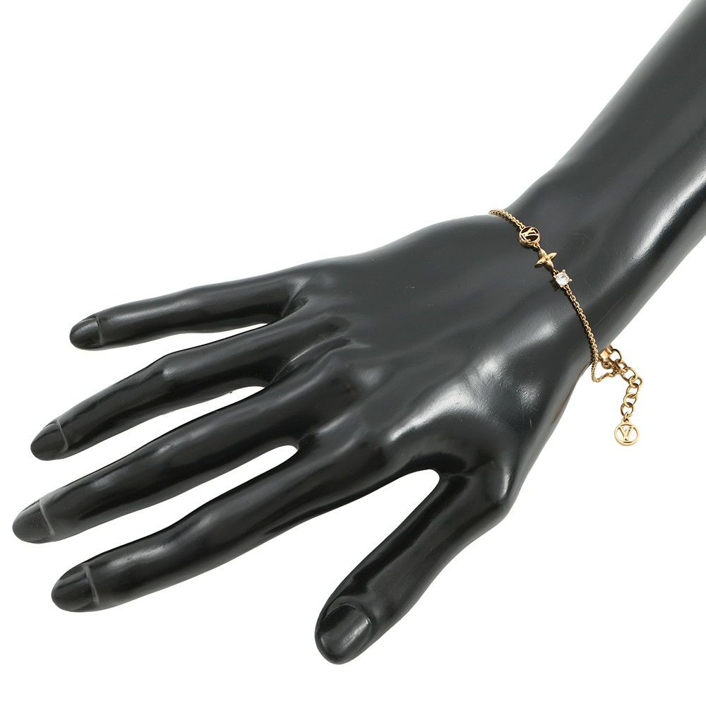 ルイヴィトン ブレスレット モノグラム・フラワー ブラスレ・プティ ルイ M00374 LOUIS VUITTON LVサークル ストラス