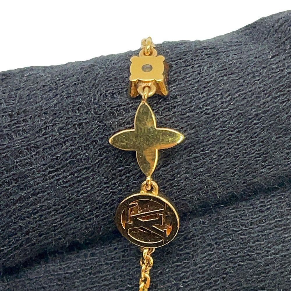 ルイヴィトン ブレスレット モノグラム・フラワー ブラスレ・プティ ルイ M00374 LOUIS VUITTON LVサークル ストラス