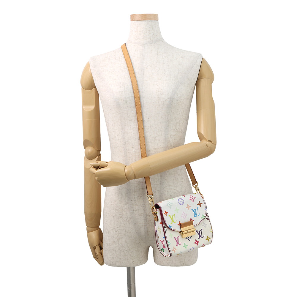 ルイヴィトン ショルダーバッグ モノグラム・マルチカラー LV × TM ハートブレイカー M40660 白 ホワイト 村上隆 コラボ