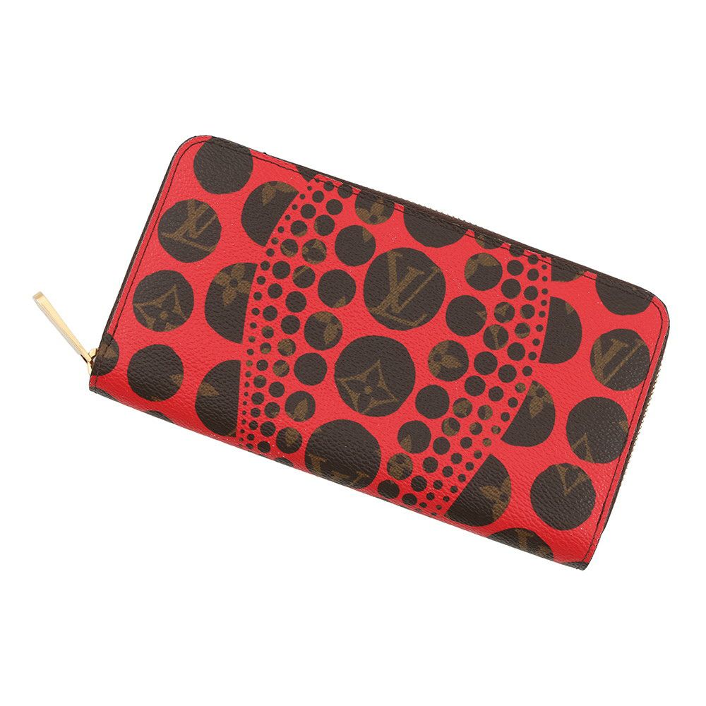 ルイヴィトン 長財布 モノグラム・パンプキンドット LV × YK ジッピー・ウォレット M60450 LOUIS VUITTON 草間彌生コラボ