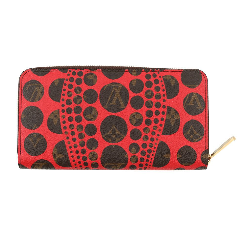 ルイヴィトン 長財布 モノグラム・パンプキンドット LV × YK ジッピー・ウォレット M60450 LOUIS VUITTON 草間彌生コラボ