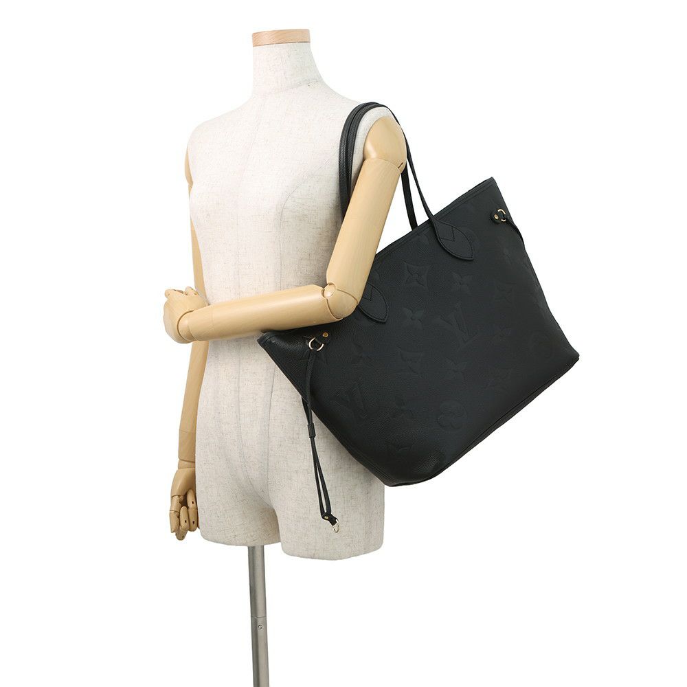 ルイヴィトン トートバッグ モノグラム・アンプラント ネヴァーフル MM M45685 LOUIS VUITTON 黒 ブラック