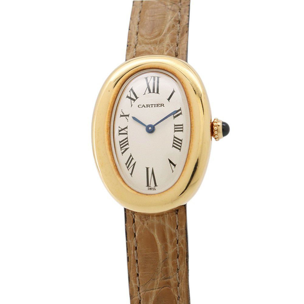 カルティエ ベニュワール SM W1506056 Cartier 腕時計 K18YGイエローゴールド クォーツ アイボリー文字盤