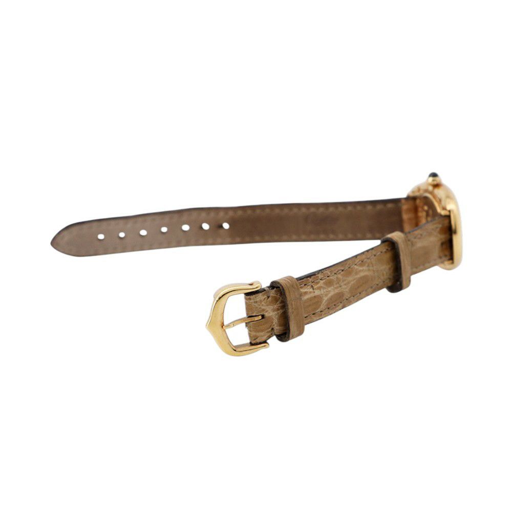 カルティエ ベニュワール SM W1506056 Cartier 腕時計 K18YGイエローゴールド クォーツ アイボリー文字盤