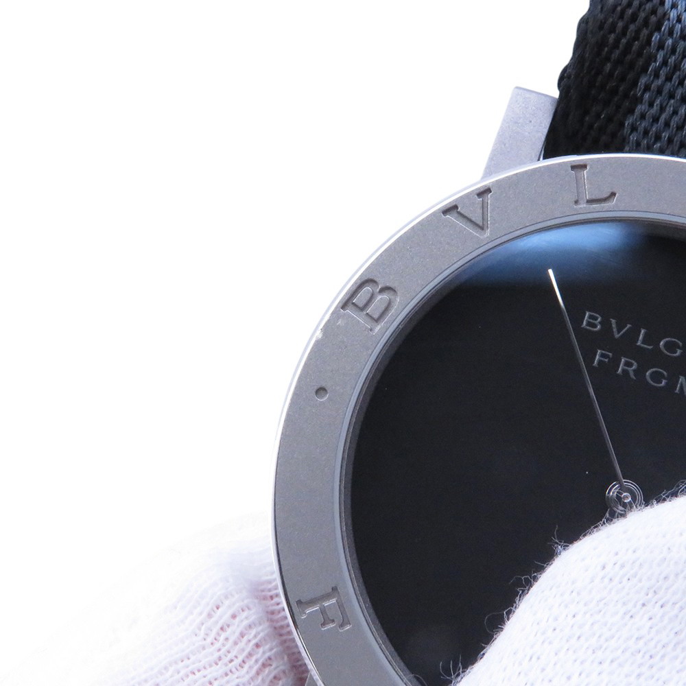 ブルガリ ブルガリブルガリ フラグメント スペシャルエディション BB41S/103443 BVLGARI 腕時計 黒文字盤