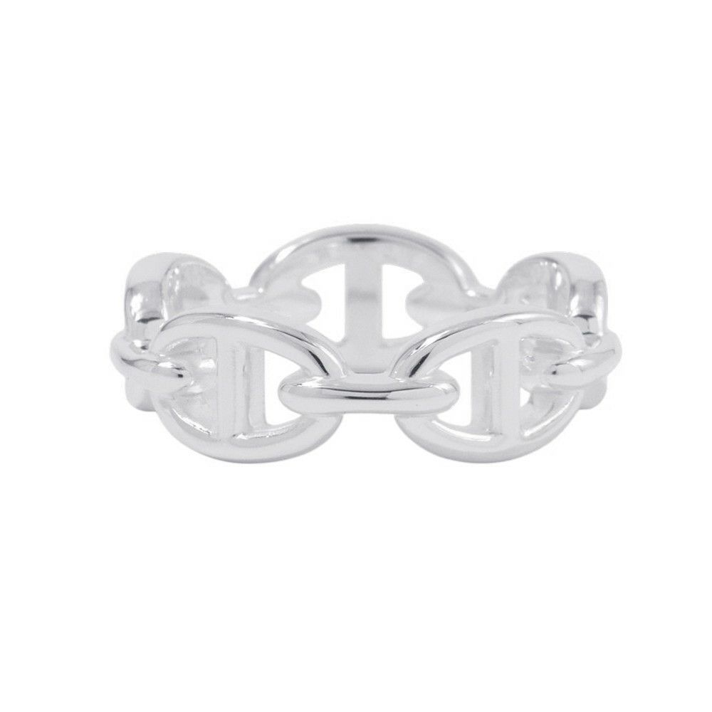 エルメス リング シェーヌダンクル アンシェネPM Enchainee SV925シルバー リングサイズ58 HERMES 指輪