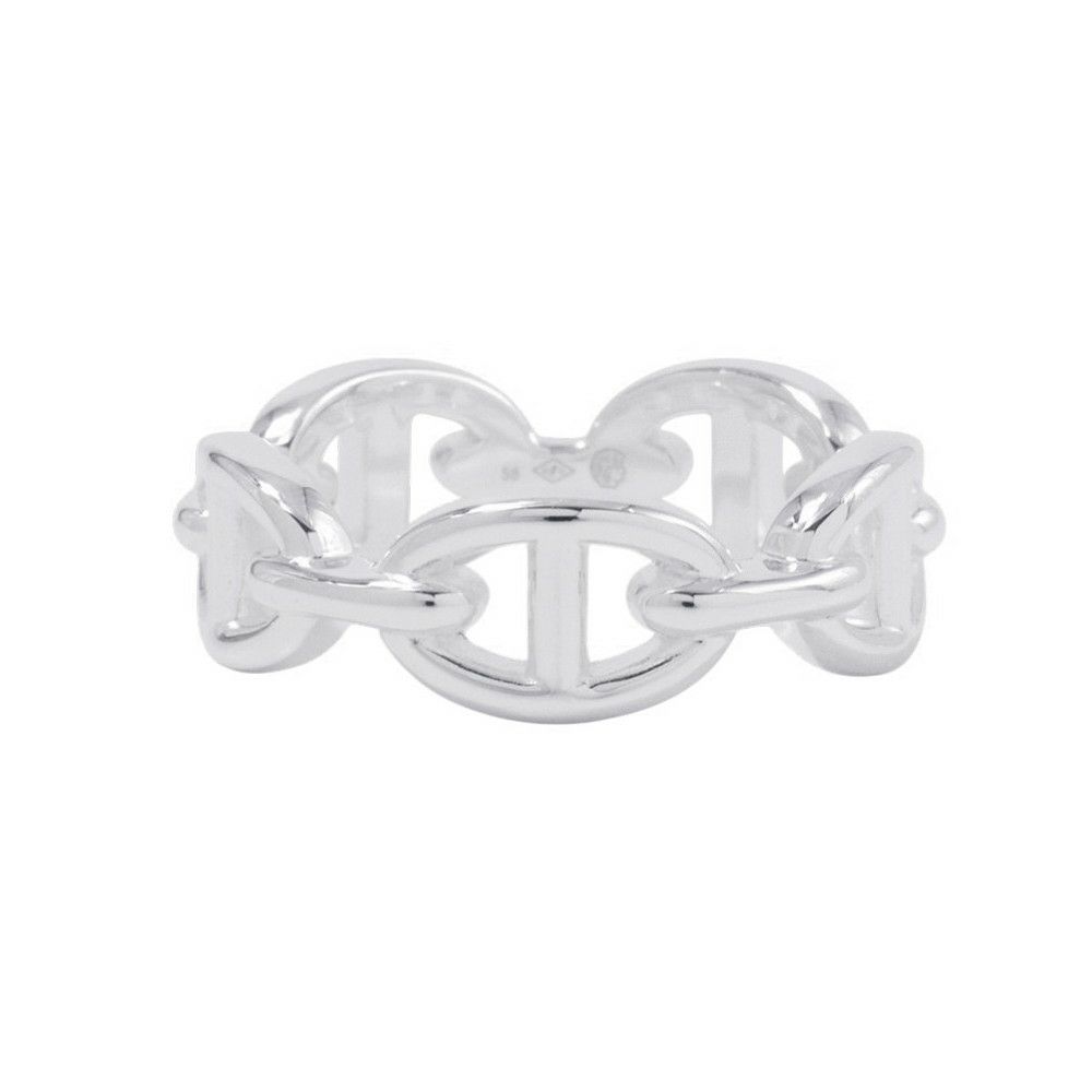 エルメス リング シェーヌダンクル アンシェネPM Enchainee SV925シルバー リングサイズ58 HERMES 指輪