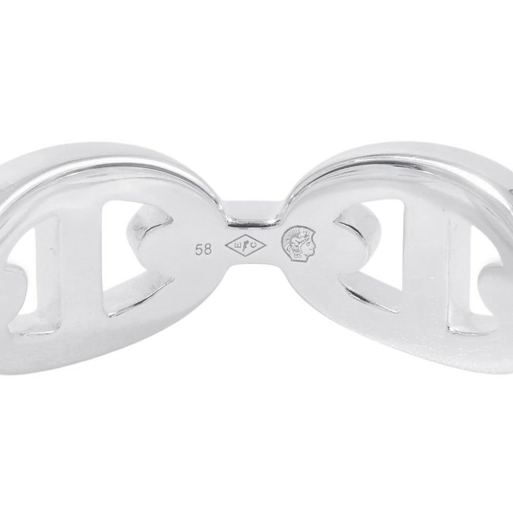 エルメス リング シェーヌダンクル アンシェネPM Enchainee SV925シルバー リングサイズ58 HERMES 指輪