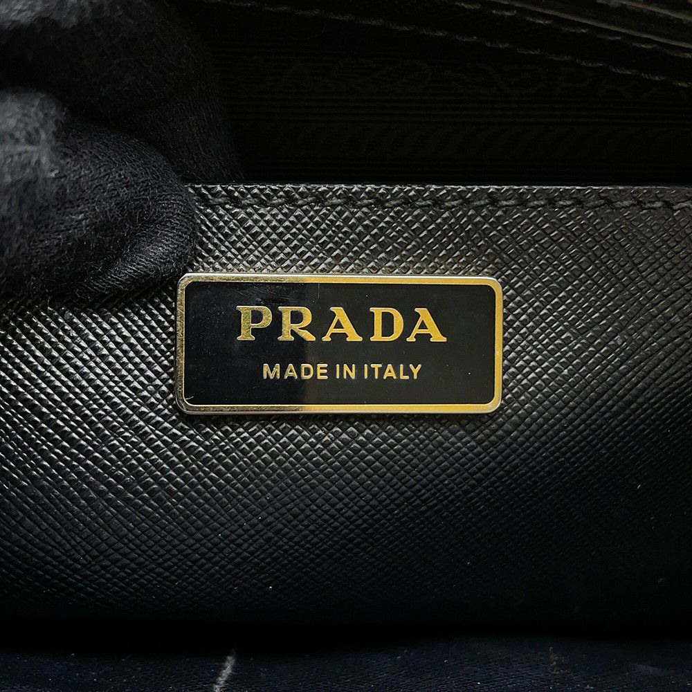 プラダ ハンドバッグ ガレリア サフィアーノ レザー ラージ 1BA274 PRADA 2wayショルダーバッグ 黒