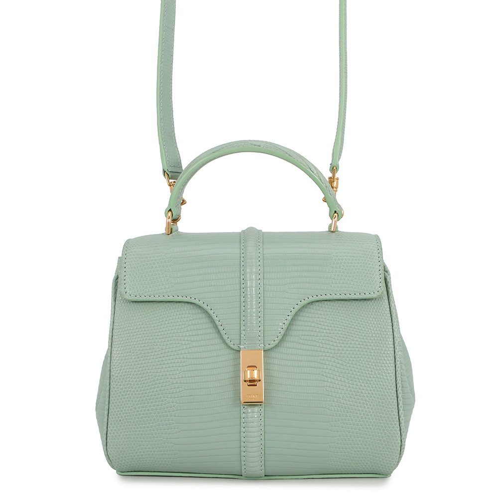 セリーヌ ハンドバッグ 16セーズ ミニ リザード 197984 CELINE 2wayショルダーバッグ