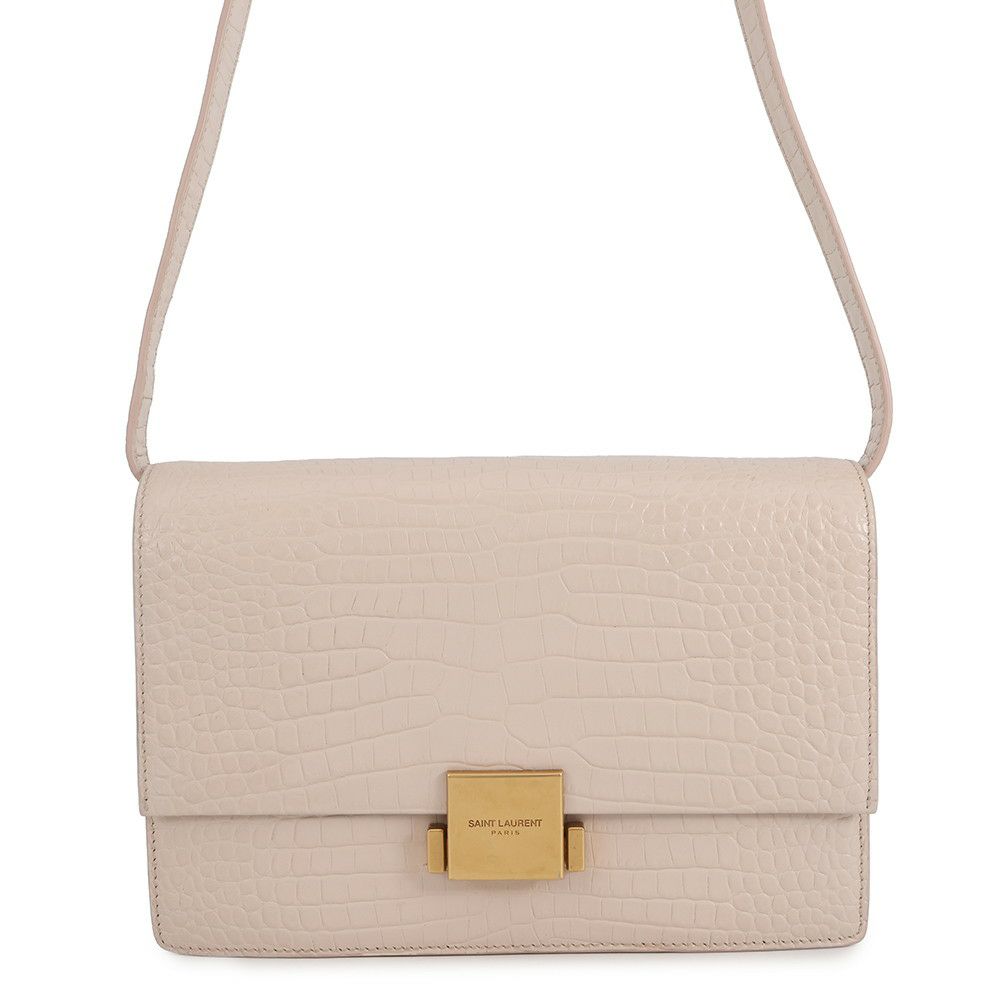 サンローランパリ ショルダーバッグ ベルシャス クロコ型押しレザー 482044 SAINT LAURENT PARIS