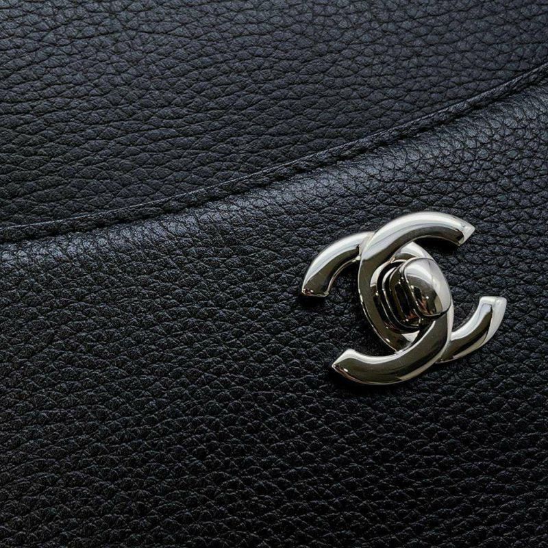 シャネル トートバッグ ネオエグゼクティブ ココマーク キャビアスキン A69930 CHANEL 2wayショルダーバッグ 黒