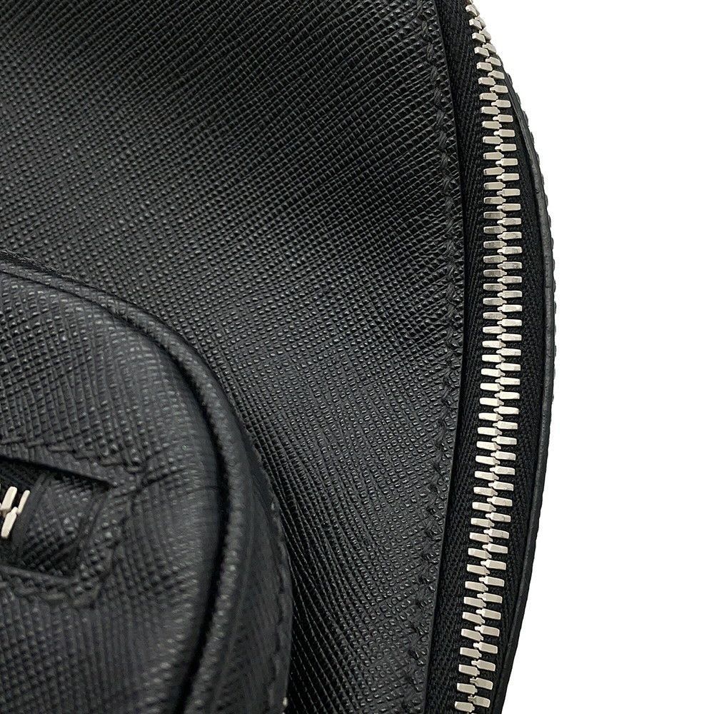 プラダ ボディバッグ トライアングルロゴ レザー 2VZ031 PRADA 黒