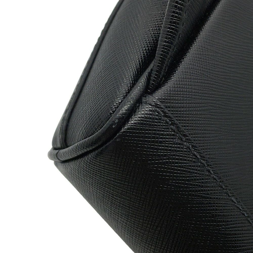 プラダ ボディバッグ トライアングルロゴ レザー 2VZ031 PRADA 黒