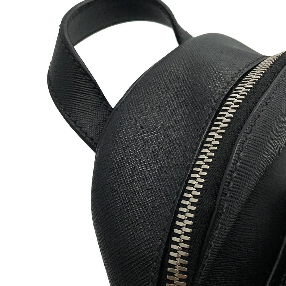 プラダ ボディバッグ トライアングルロゴ レザー 2VZ031 PRADA 黒