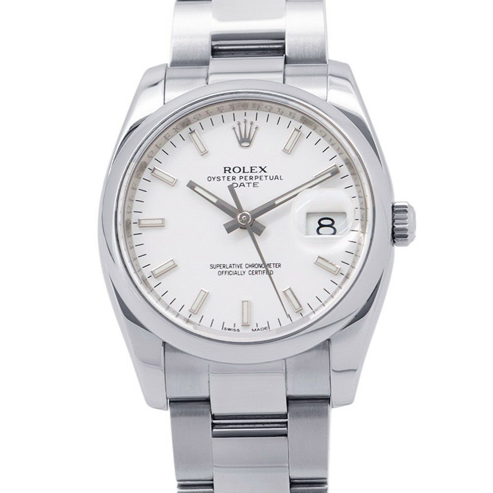 ロレックス オイスターパーペチュアル デイト G番 115200 腕時計 ウォッチ 白文字盤