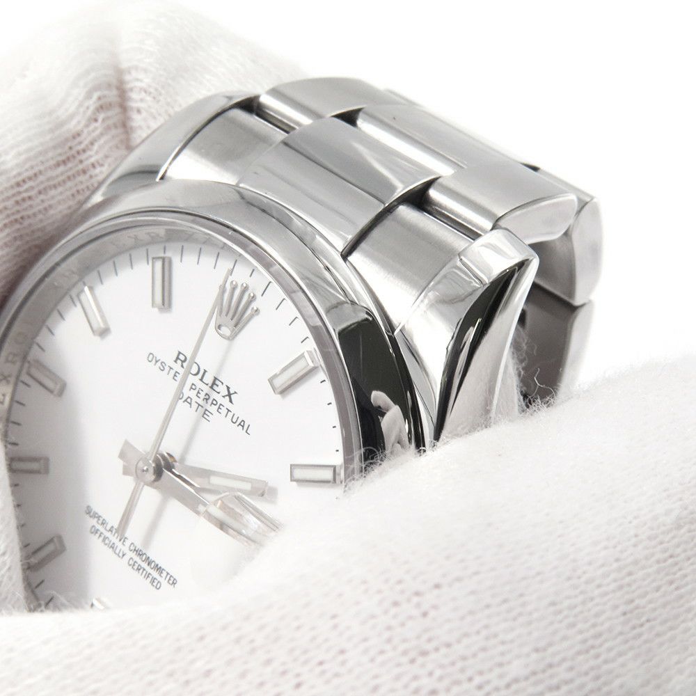 ロレックス オイスターパーペチュアル デイト G番 115200 腕時計 ウォッチ 白文字盤