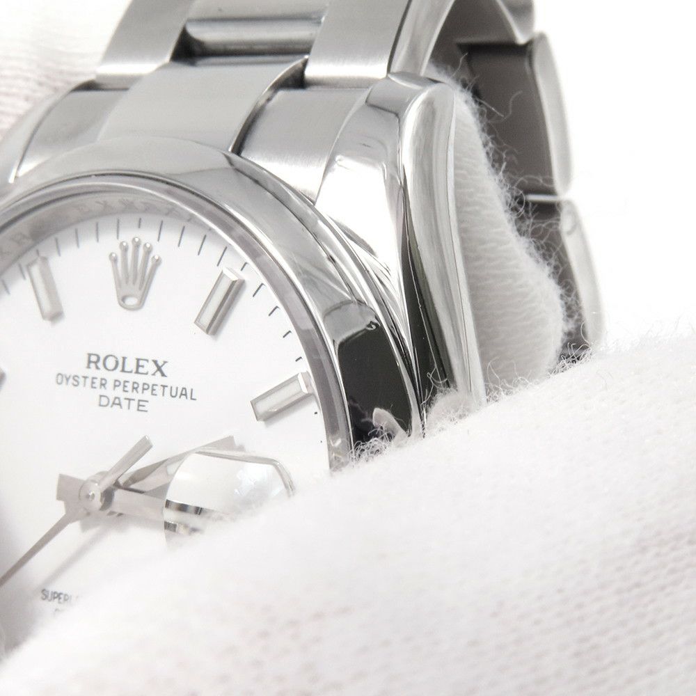 ロレックス オイスターパーペチュアル デイト G番 115200 腕時計 ウォッチ 白文字盤