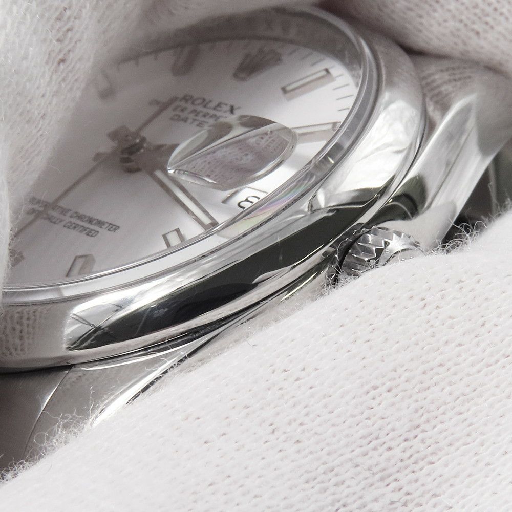 ロレックス オイスターパーペチュアル デイト G番 115200 腕時計 ウォッチ 白文字盤