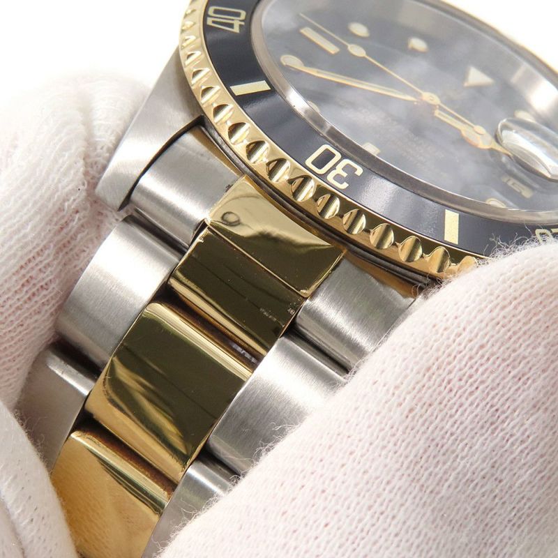 ロレックス サブマリーナ デイト コンビ SS/K18YGイエローゴールド S番 16613 ROLEX 腕時計 黒文字盤