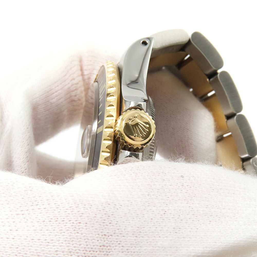 ロレックス サブマリーナ デイト コンビ SS/K18YGイエローゴールド S番 16613 ROLEX 腕時計 黒文字盤