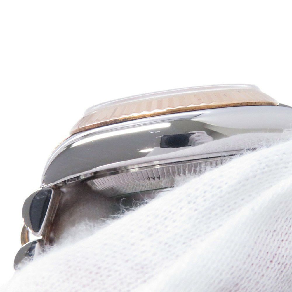 ロレックス レディデイトジャスト SS/K18YG 2Pダイヤ A番 79173 2BR コンビ 腕時計 ジェダイト文字盤