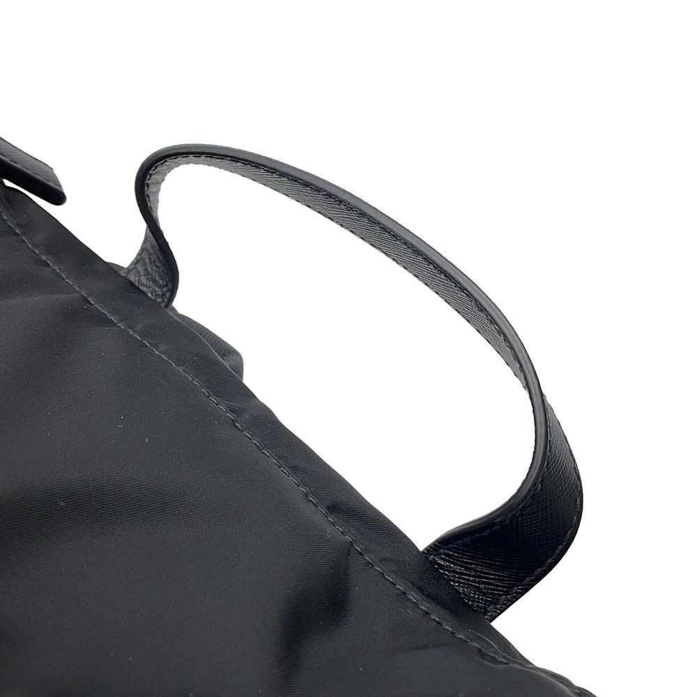 プラダ リュックサック トライアングルロゴ ナイロン PRADA バックパック 黒