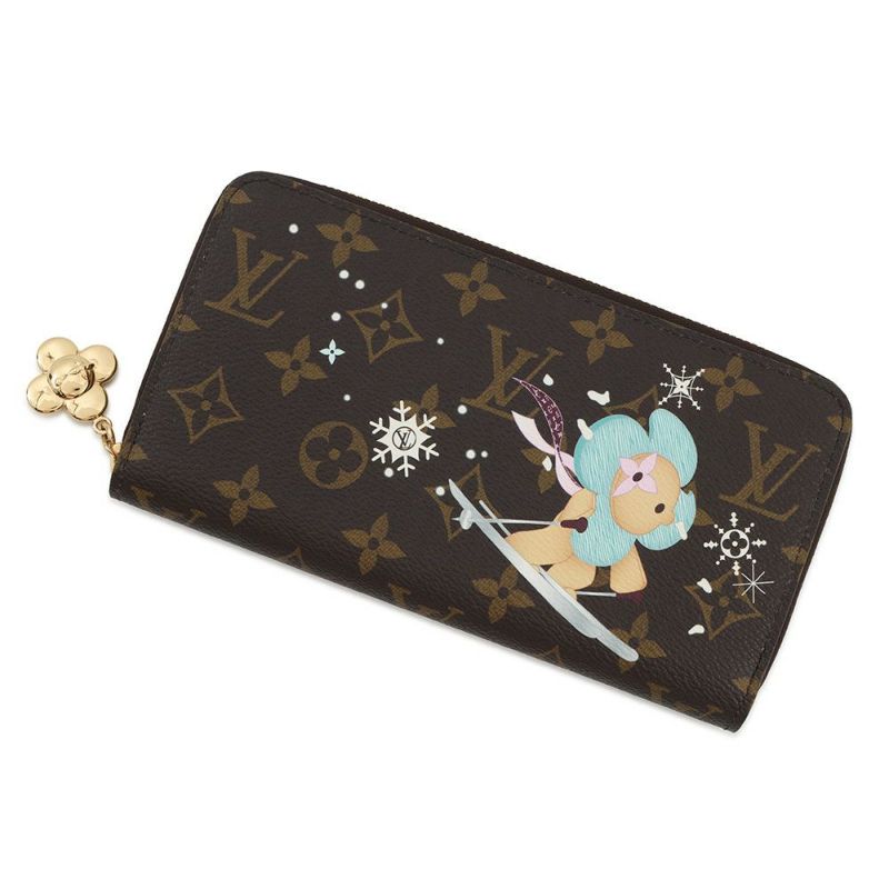 ルイヴィトン 長財布 モノグラム ヴィヴィエンヌ ジッピー・ウォレット M12223 ヴィトン 財布 ラウンドファスナー スノー ショー
