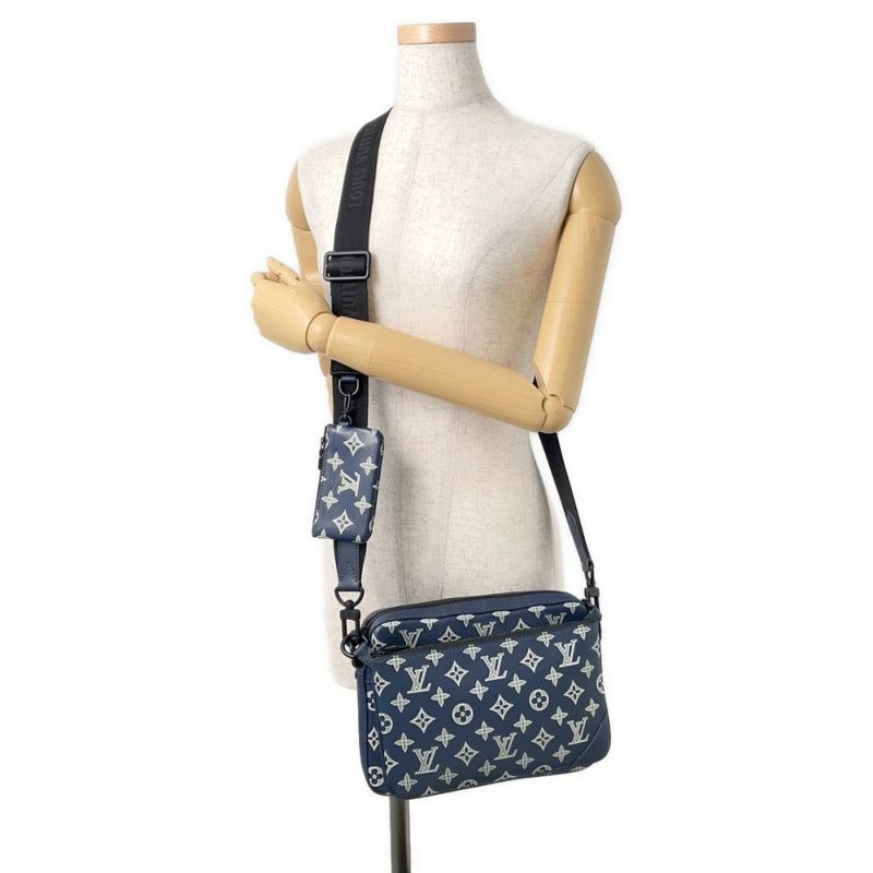 ルイヴィトン ショルダーバッグ モノグラム・シャドウ トリオ・メッセンジャー M24753 LOUIS VUITTON