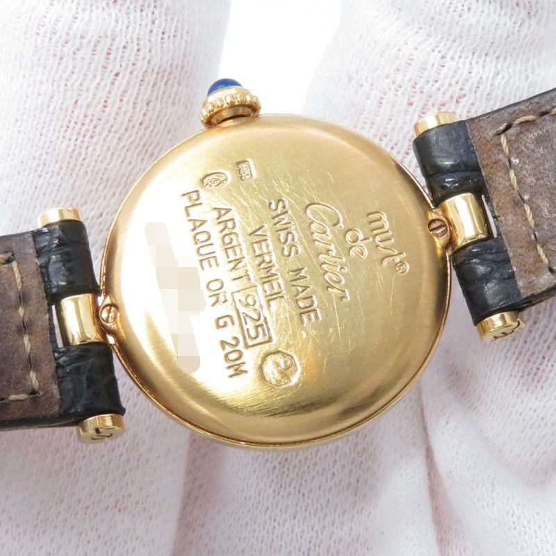 カルティエ マスト ヴァンドーム ヴェルメイユ SM W1006554 Cartier 腕時計 クォーツ 白文字盤