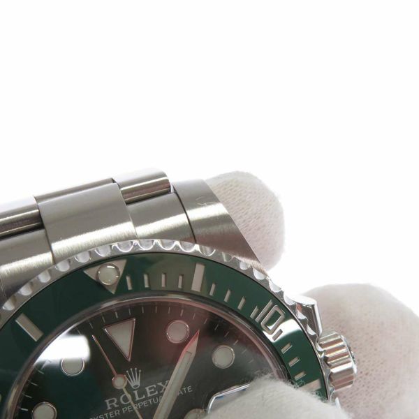 ロレックス サブマリーナ デイト ランダムシリアル ルーレット 116610LV ROLEX 腕時計 グリーン文字盤