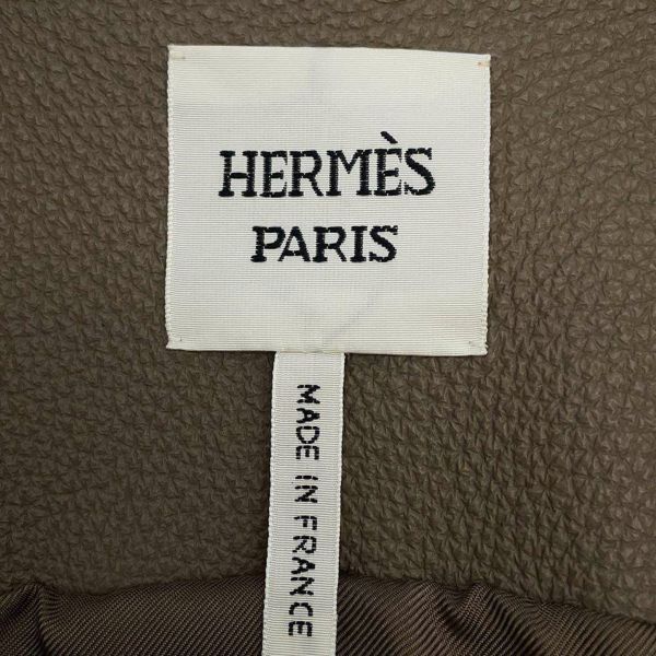 エルメス ワンピース セリエボタン ディアスキン レディースサイズ40 HERMES ロングジレ