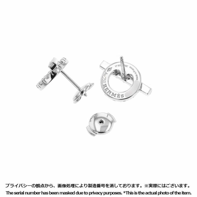 エルメス ピアス フィネス ダイヤモンド34P 0.92 ct K18WGホワイトゴールド HERMES ジュエリー