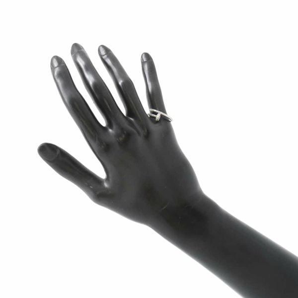 カルティエ リング ジュスト アン クル リング スモールモデル セミパヴェ ダイヤ 53P 計0.40ct K18WG サイズ52 B4231600 指輪